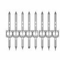 Fci Board Connector, 16 Contact(S), 1 Row(S), Male, Straight, 0.1 Inch Pitch, Solder Terminal, Locking,  75160-156-16LF